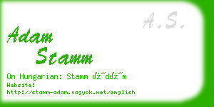 adam stamm business card
